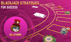 Estrategias de blackjack para triunfar con el logotipo de blackjack table y slotvibe