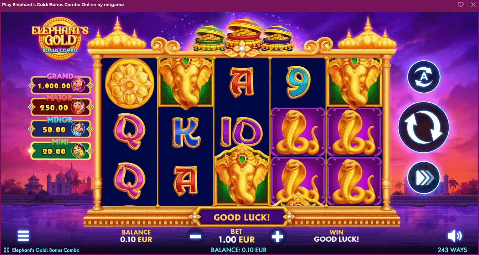 Exciting gameplay of Elephant’s Gold