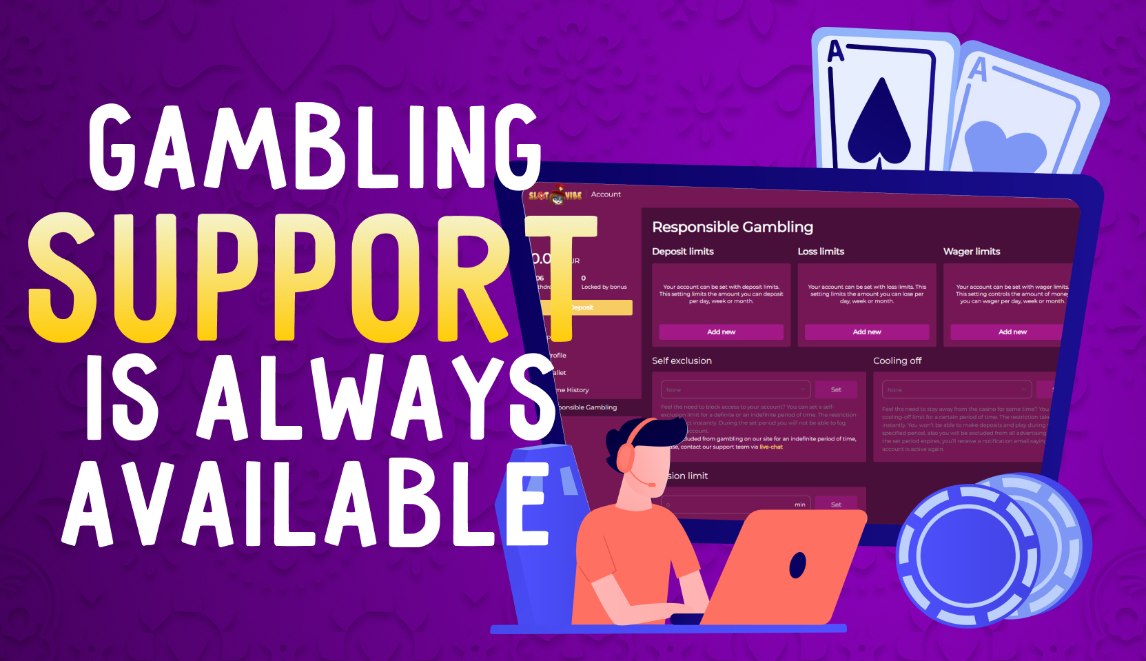Gambling Support is always available