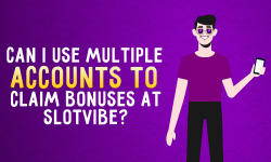 ¿Puedo utilizar varias cuentas para reclamar bonificaciones en SlotVibe?