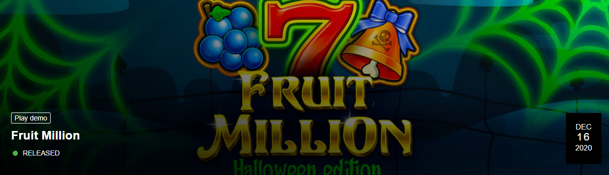 Fruit Million Halloween Edition Banner