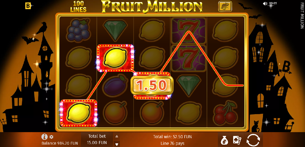 Fruit Million Halloween Edition Gameplay